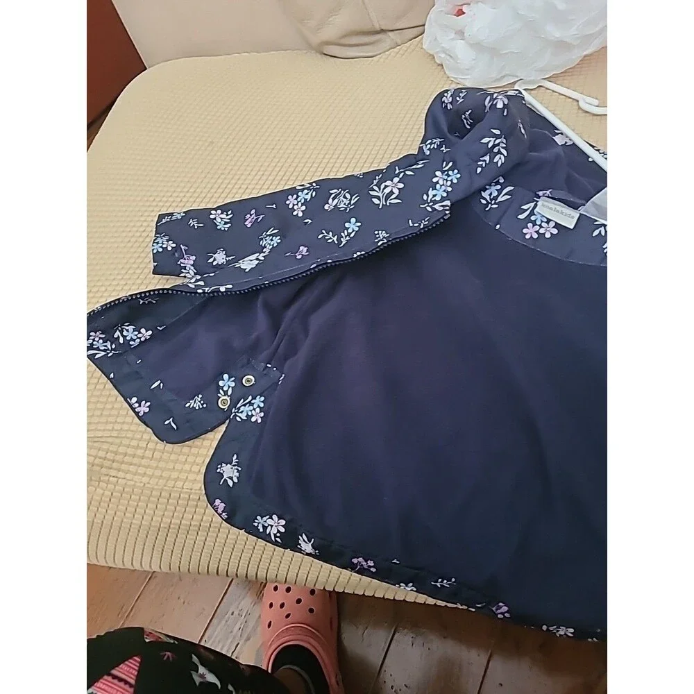 Koala Kids Floral Blue Jacket 9-12 Months Water Repellent Super!